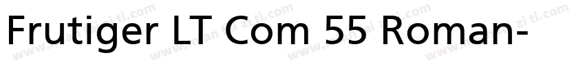 Frutiger LT Com 55 Roman字体转换